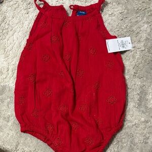 Old Navy Red Baby Romper
